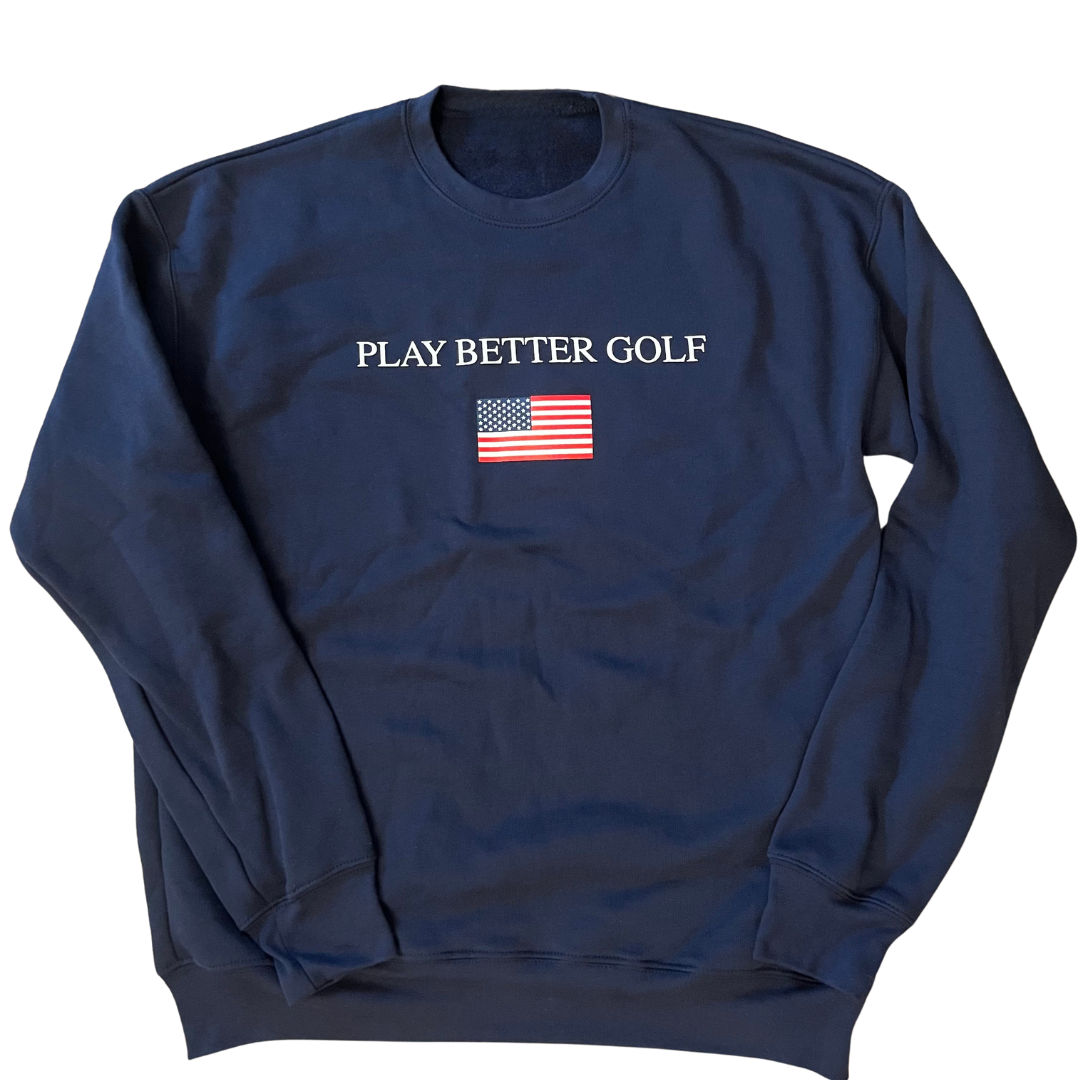 Play Better Golf USA Crewneck!