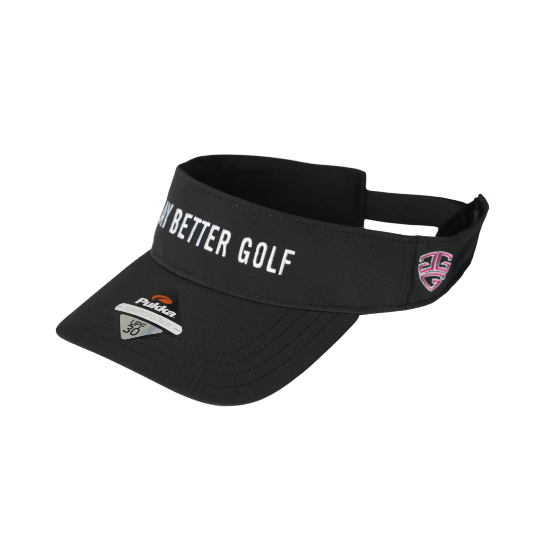 Play Better Golf Black Visor