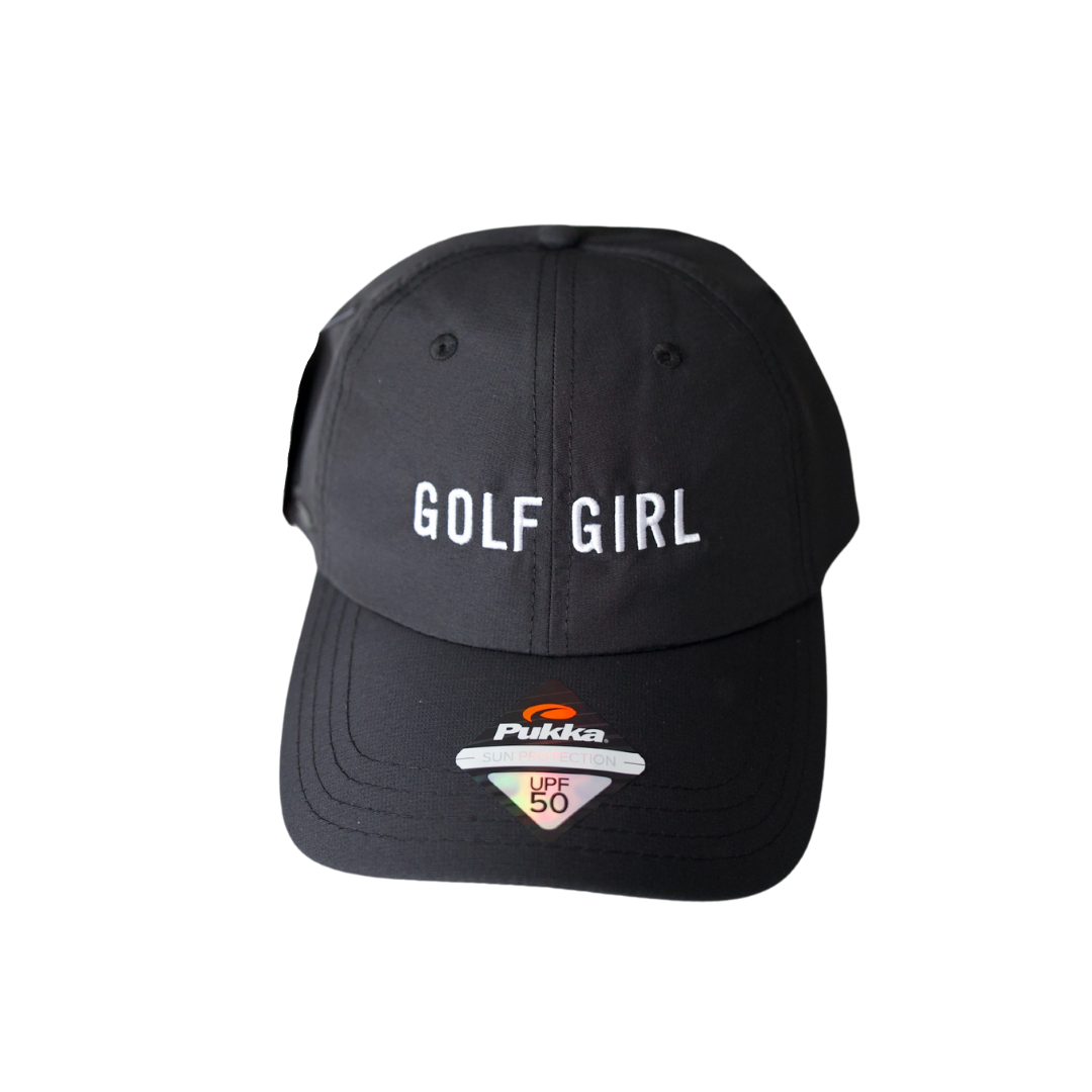 Golf Girl Black Cap