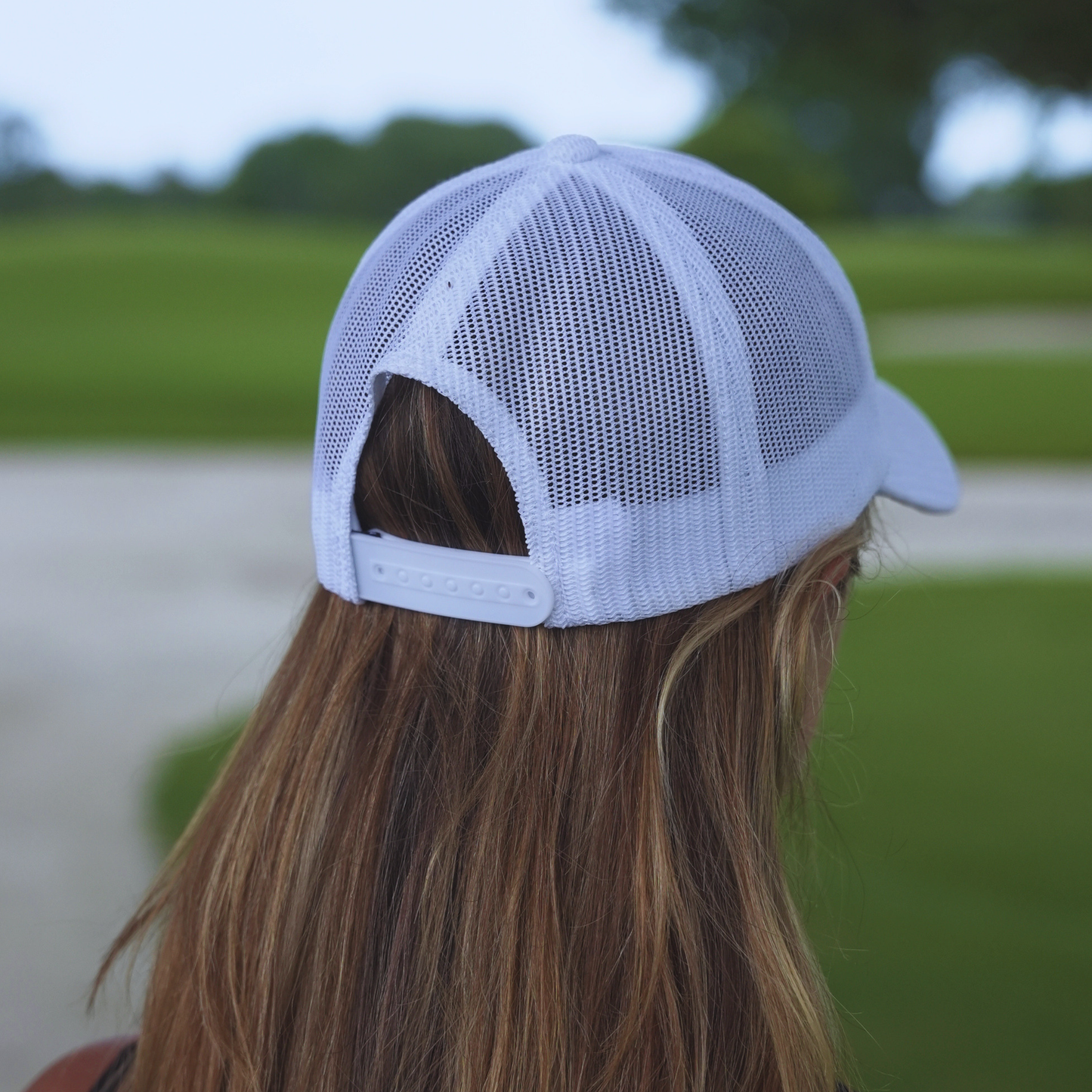 White Mesh Performance Hat