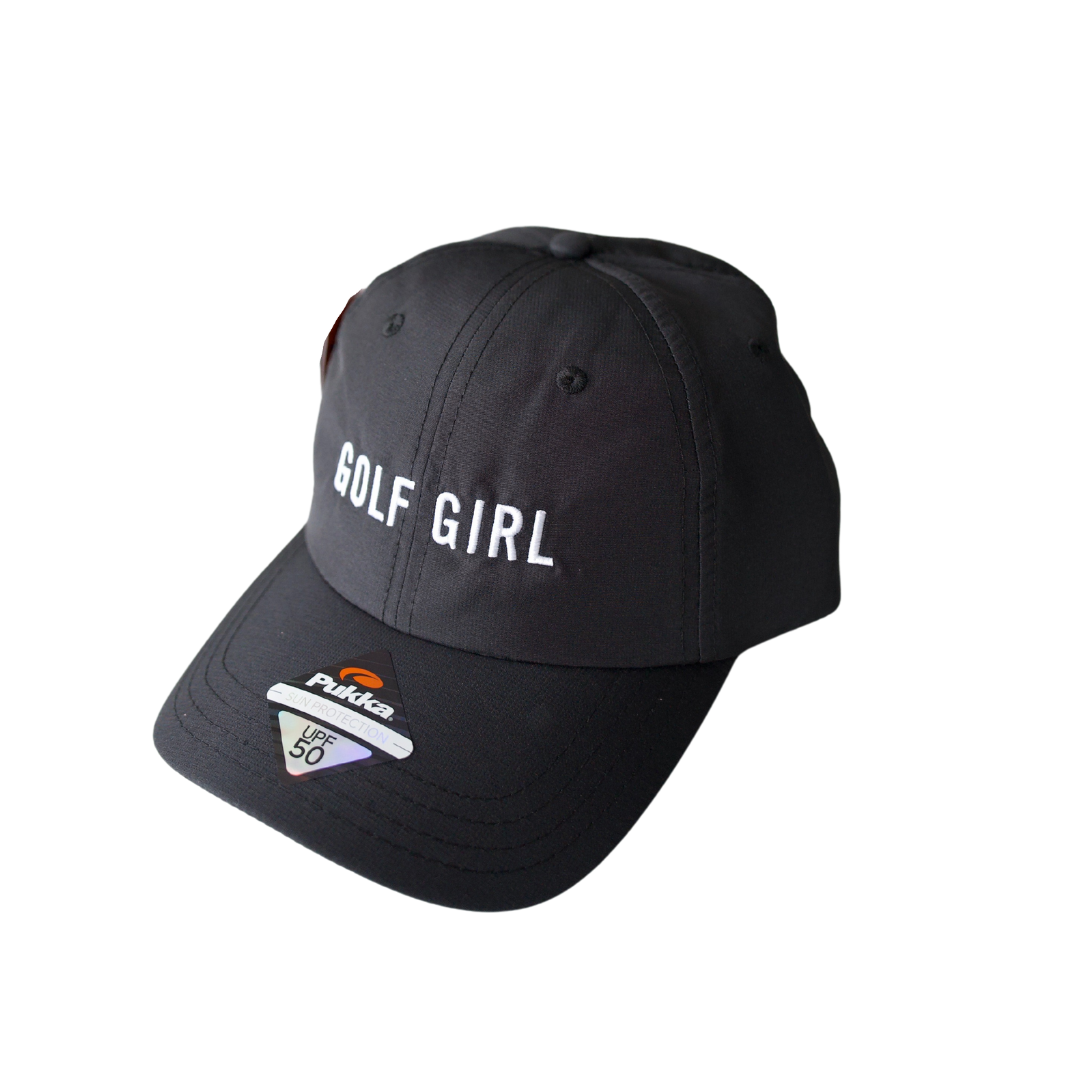 Golf Girl Black Cap