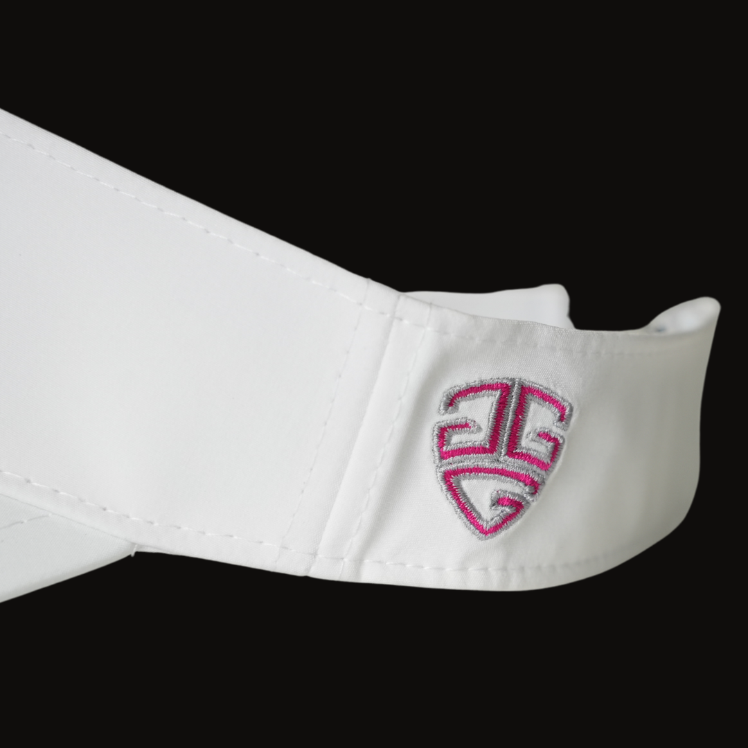Play Better Golf White Visor