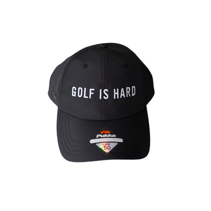 Golf Is Hard Black Cap