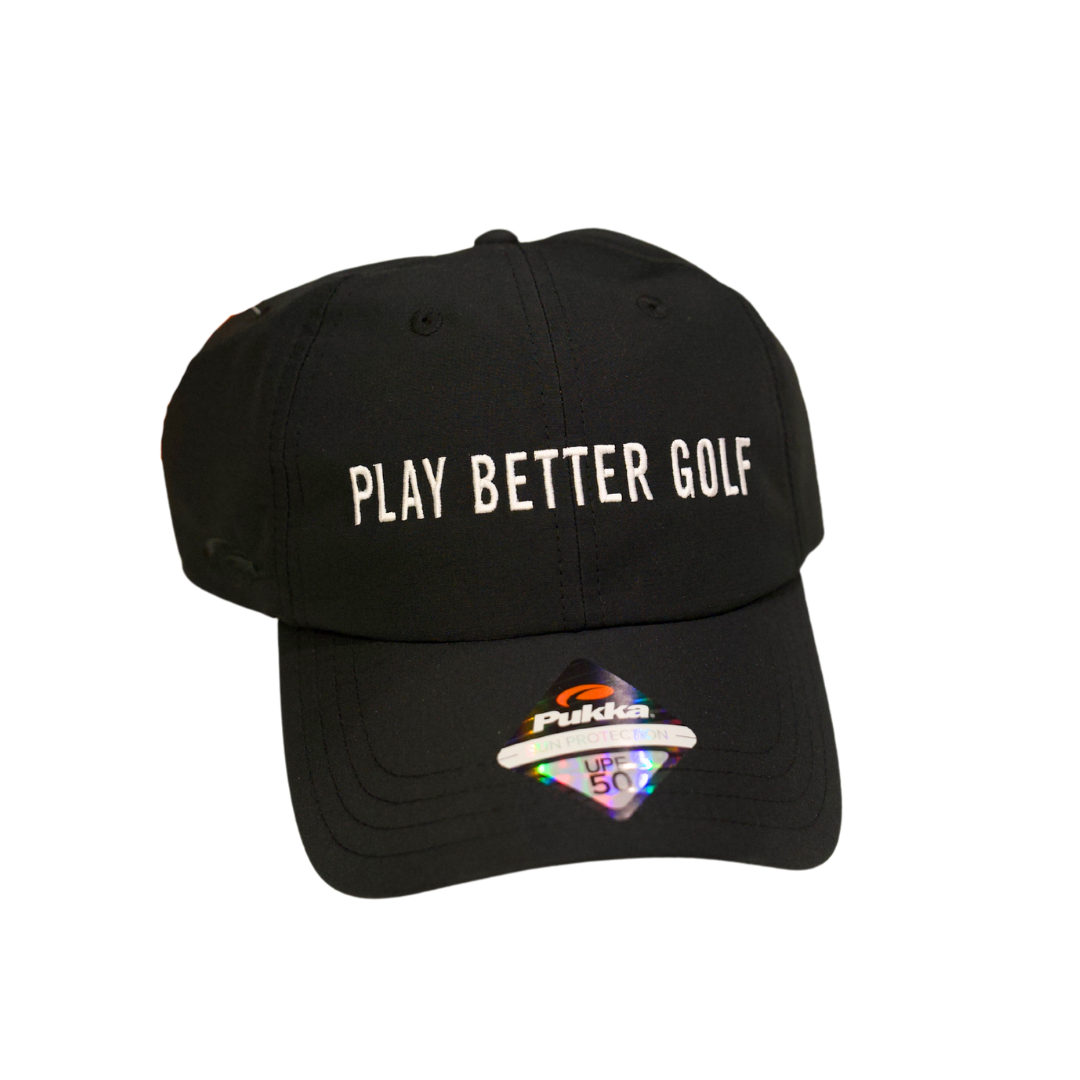 Play Better Golf Black Cap