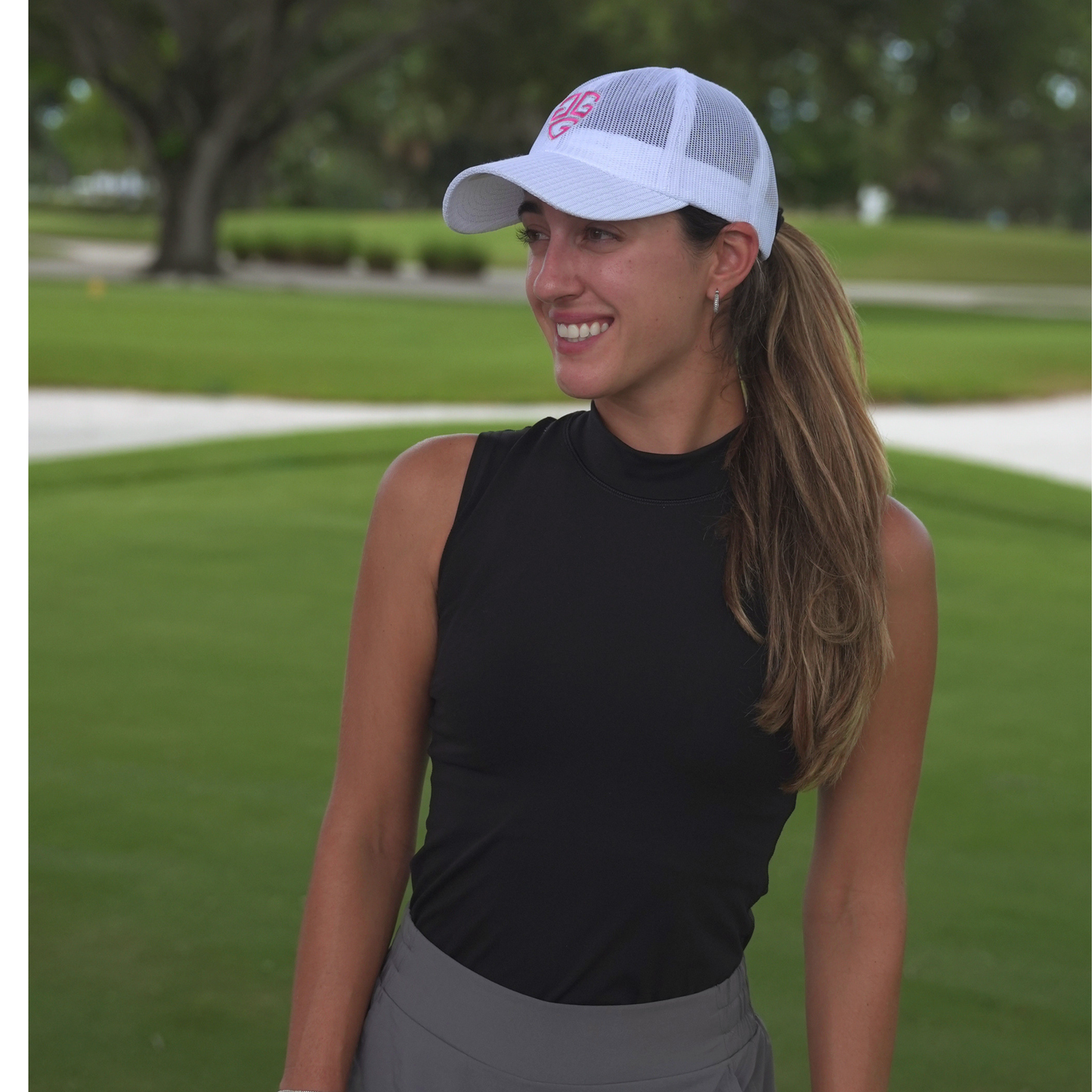 White Mesh Performance Hat