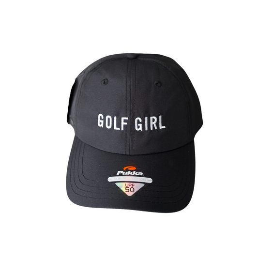 Golf Girl Black Cap
