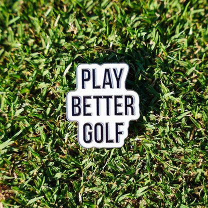 Play Better Golf White Ball Marker