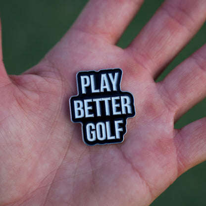 Play Better Golf Black Ball Marker